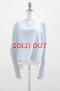 TENNE HANDCRAFTED MODERN　 ORGANZA PULLOVER　 col. BLUE GRAY