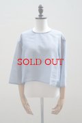 TENNE HANDCRAFTED MODERN　 ORGANZA SHORT PULLOVER　 col. BLUE GRAY