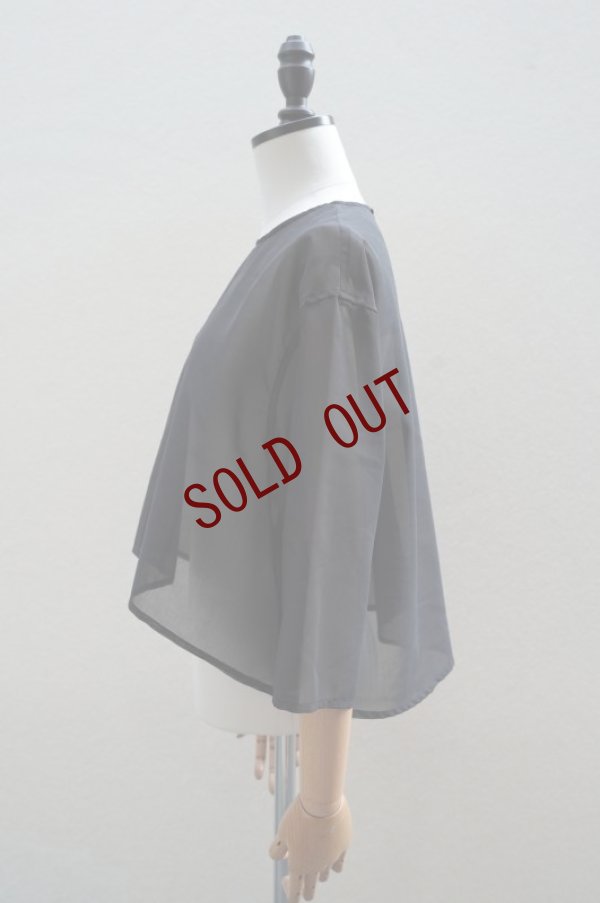 画像4: TENNE HANDCRAFTED MODERN　 ORGANZA SHORT PULLOVER　 col. BLACK