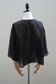 画像6: TENNE HANDCRAFTED MODERN　 ORGANZA SHORT PULLOVER　 col. BLACK (6)