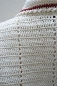 画像7: S.S.DALEY　 Crochet tile rugby shIrt　 col.Ecru/Bordeuax