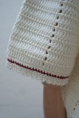 画像8: S.S.DALEY　 Crochet tile rugby shIrt　 col.Ecru/Bordeuax