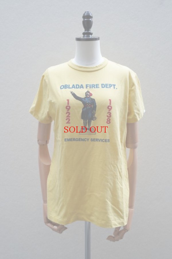 画像2: Oblada　 FIRE DEPT TEE　 col.YELLOW