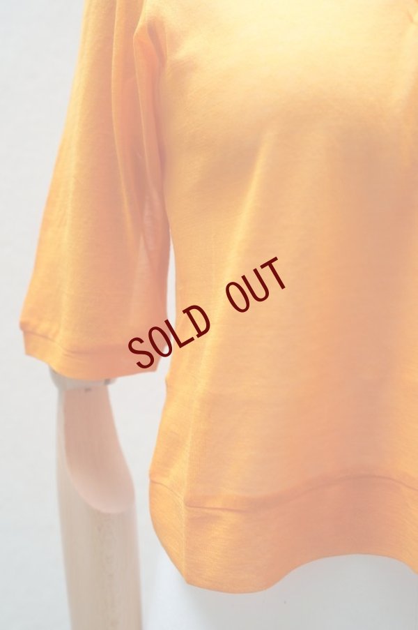 画像3: -50% AURALEE　 HARD TWIST COTTON GAUZE SHIRT POLO　 col. ORANGE