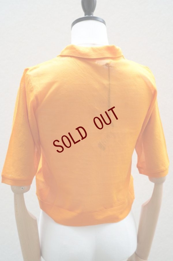 画像4: -50% AURALEE　 HARD TWIST COTTON GAUZE SHIRT POLO　 col. ORANGE