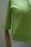 画像3:  AURALEE　 HARD TWIST COTTON GAUZE SHIRT POLO　 col. LIME GREEN (3)