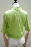 画像4:  AURALEE　 HARD TWIST COTTON GAUZE SHIRT POLO　 col. LIME GREEN (4)