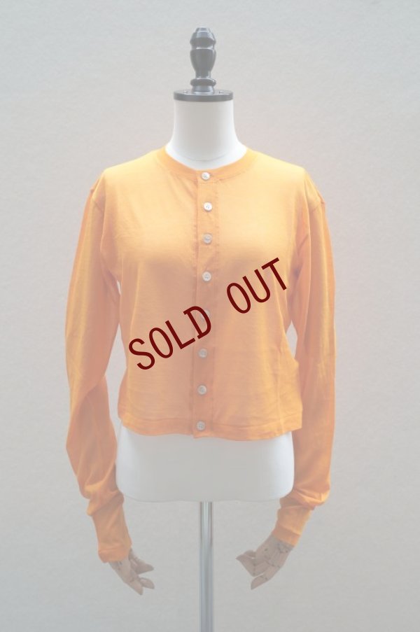 画像1:  AURALEE　 HARD TWIST COTTON GAUZE CARDIGAN　 col. ORANGE