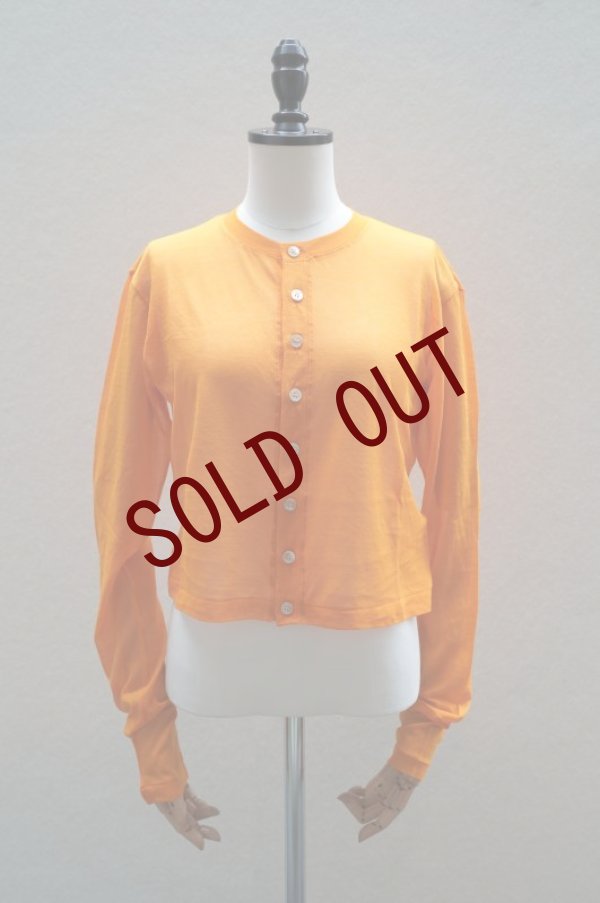 画像1:  AURALEE　 HARD TWIST COTTON GAUZE CARDIGAN　 col. ORANGE (1)