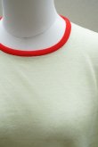 画像2:  AURALEE　 HARD TWIST HIGH GAUGE WOOL SILK KNIT TEE　 col. LIME YELLOW (2)