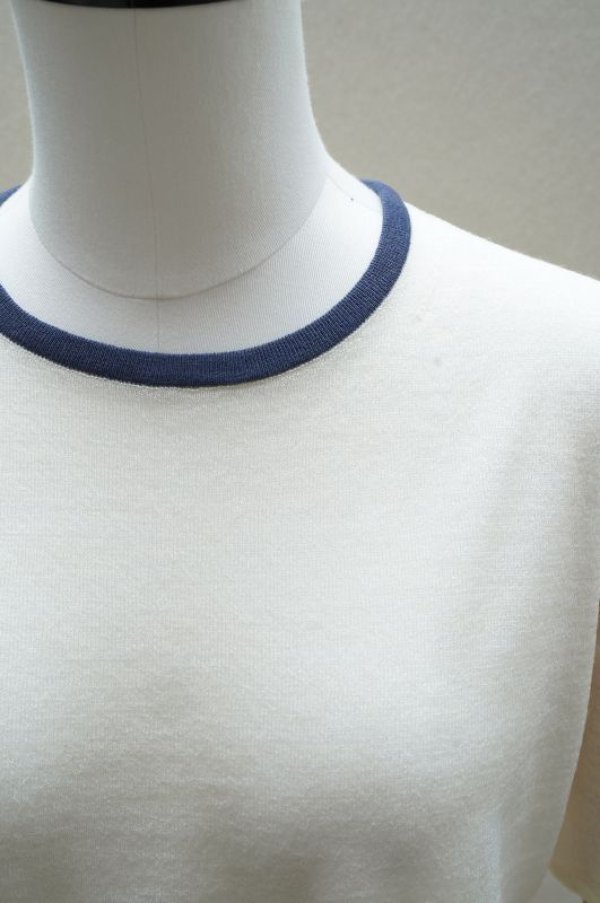 AURALEE women's / HARD TWIST HIGH GAUGE WOOL SILK KNIT TEE