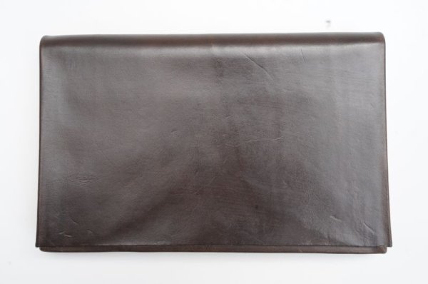 画像1: m.a+　 EXTRA LARGE WALLET　 W11-VAP1.0　 col.COW LEATHER MUD (1)