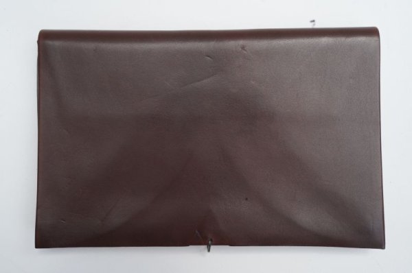 画像1: m.a+　 EXTRA LARGE WALLET　 W11/H-VARE0.7　 col.COW LEATHER BROWN (1)