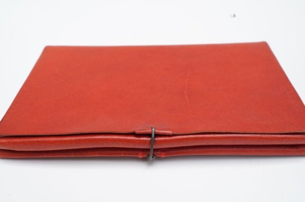 画像2: m.a+　 EXTRA LARGE WALLET　 W11/H-MAVA1.0　 col.PIG LEATHER HIGH RISK RED