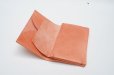 画像3: m.a+　 SMALL  WALLET　 W7-KAO1.2　 col. KANGEROO LEATHER TIGERLILY RED