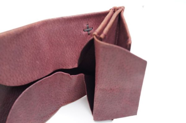 画像4: m.a+　 SMALL  WALLET　 W7-MA.R1.0　 col. REVERSE PIG LEATHER WINE