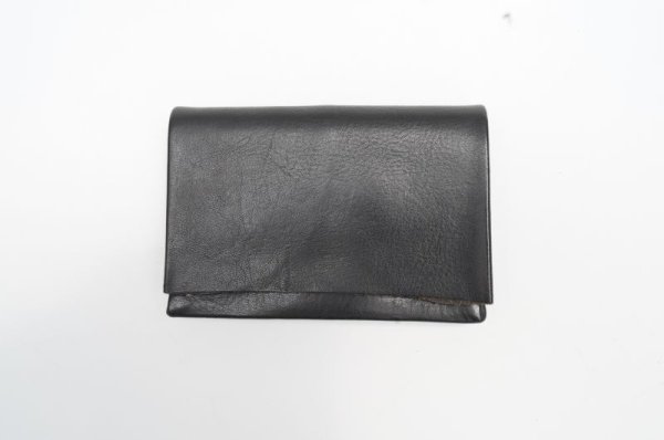 画像1: m.a+　 SMALL  WALLET　 W7-YAO1.0　 col. YAK LEATHER BLACK