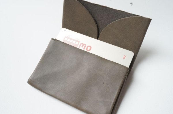 画像3: m.a+　 CARD  WALLET　 W5-VAO1.0　 col. COW LEATHER GREY