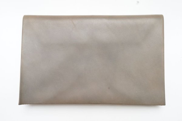 画像1: m.a+　 EXTRA LARGE WALLET　 W11-VA1.0　 col.COW LEATHER GREY