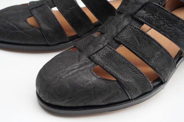 画像3: F.lli Giacometti (レディース)　 エレファントグルカサンダル　 col.NERO