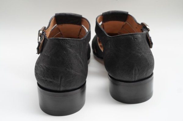 画像4: F.lli Giacometti (レディース)　 エレファントグルカサンダル　 col.NERO