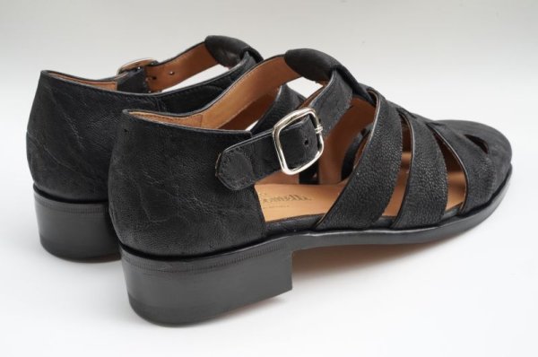 画像5: F.lli Giacometti (レディース)　 エレファントグルカサンダル　 col.NERO