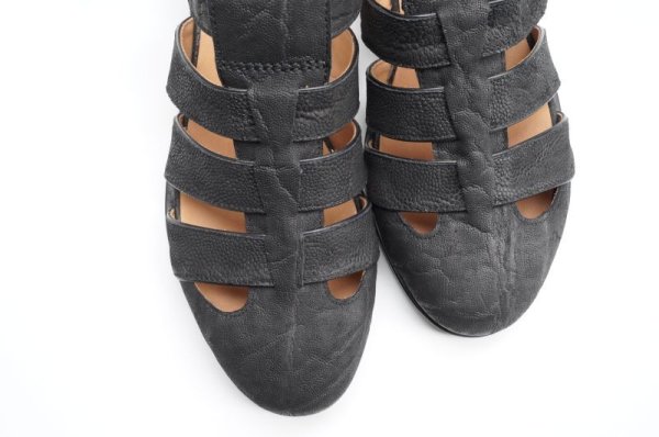 画像8: F.lli Giacometti (レディース)　 エレファントグルカサンダル　 col.NERO