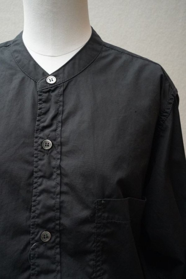 画像1: Sans limite　 ２本針スタンドカラー　WASHED　 col.BLACK