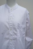 画像1: Sans limite　<br />２本針スタンドカラー　WASHED　<br />col.WHITE (1)