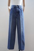 画像2: TANAKA　 THE  JEAN TROUSERS　 col.VINTAGE BLUE (2)