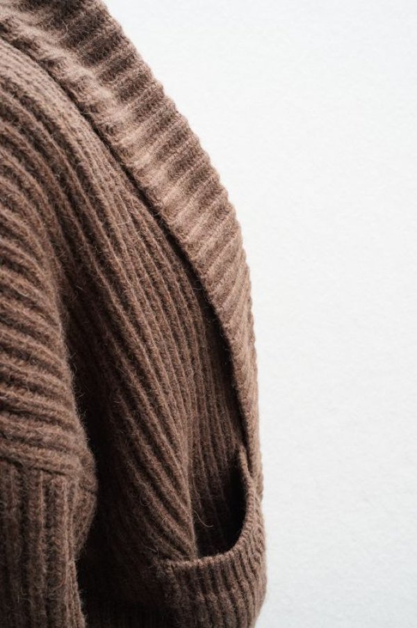 画像4: Cristaseya　 18SH-CA-BR　 CAMEL OVERSIZED CARDIGAN　 col.BROWN