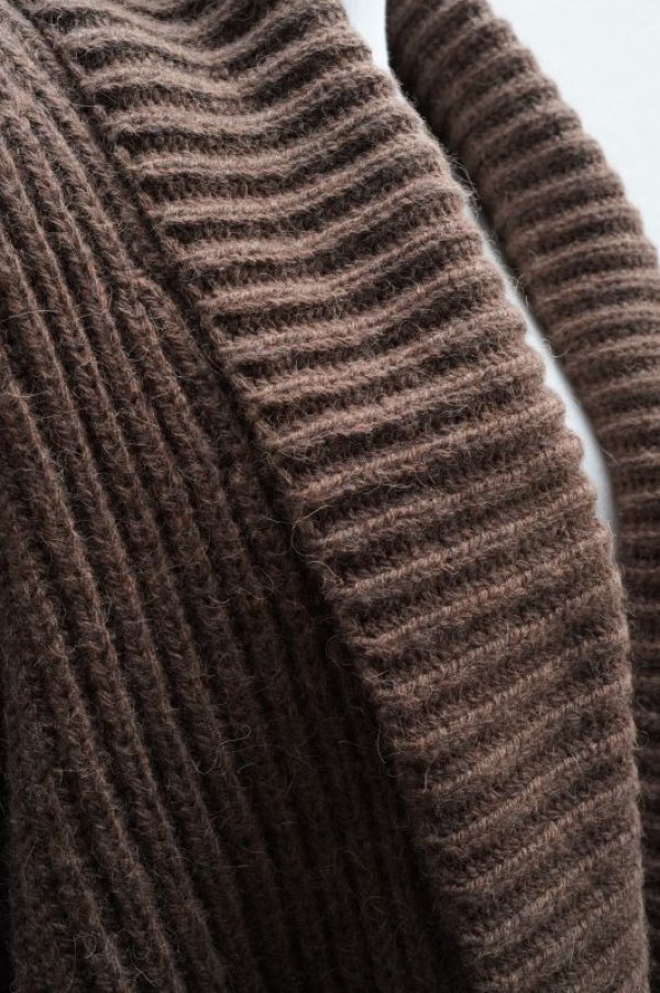 画像6: Cristaseya　 18SH-CA-BR　 CAMEL OVERSIZED CARDIGAN　 col.BROWN