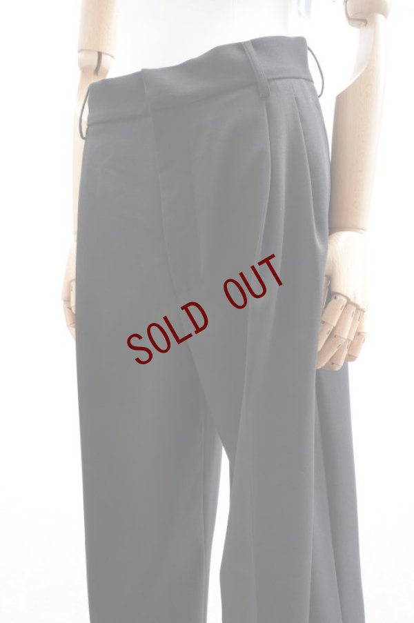 画像8: Cristaseya　 15SA-WO-BK　 DOUBLE PLEATED WIDE TROUSERS　 col.BLACK