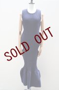 CFCL　 FLUTED  SLEEVELESS DRESS　 col.NAVY