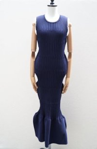 CFCL　 FLUTED  SLEEVELESS DRESS　 col.NAVY