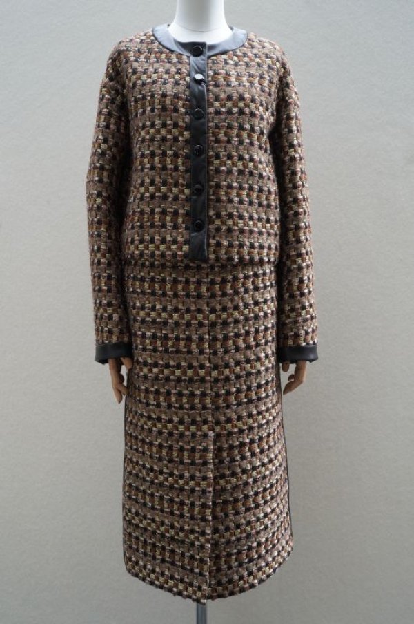 画像7: BOWTE　 FRANCE BLOCK TWEED SKIRT　 col.BLOCK CHECK