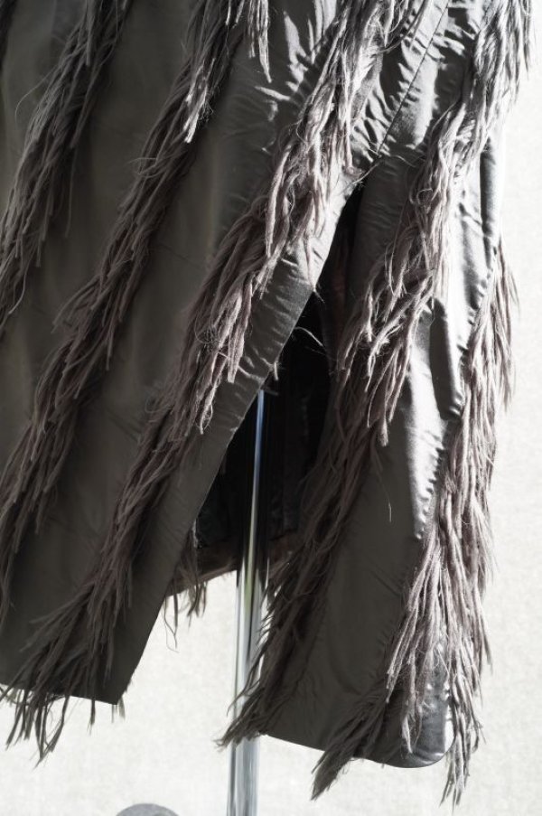 画像3: BOWTE　 FRINGE JAQUARD BIAS SKIRT　 col.DASTY GREY