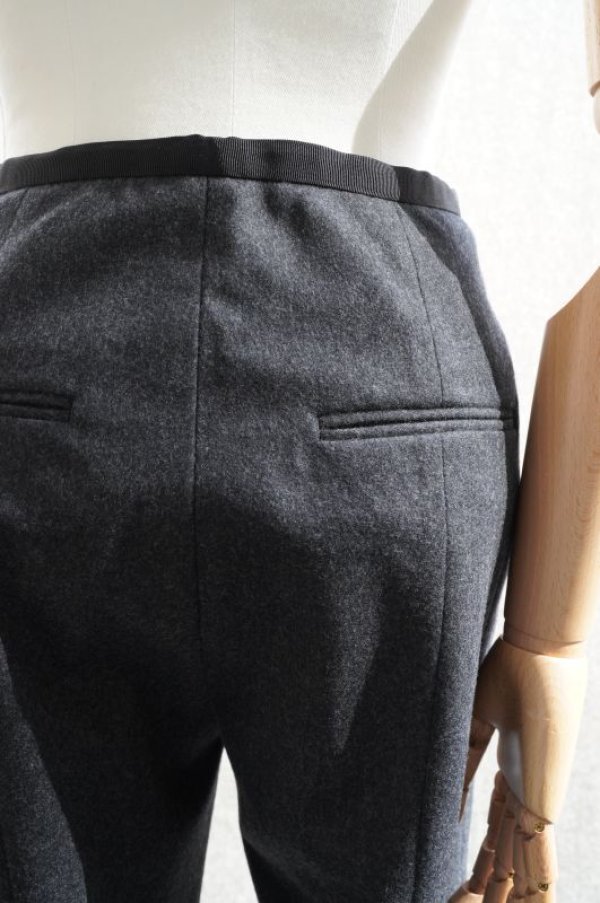画像4: BOWTE　 WOOL CREASE PINTUCK PANTS　 col.CHARCOAL