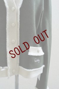 BOWTE　 12G CASHMERE FRINGE CARDIGAN　 col.BLACK