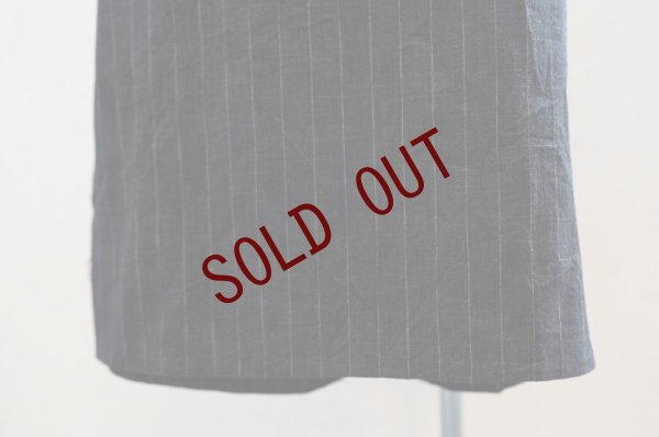 画像4: toogood　 THE PRINTER CULOTTE FELTED CRUMPLED PINSTRIPE SKIRT　 col.FLINT