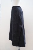 画像5: toogood　 THE PRINTER CULOTTE FELTED CRUMPLED PINSTRIPE SKIRT　 col.FLINT (5)