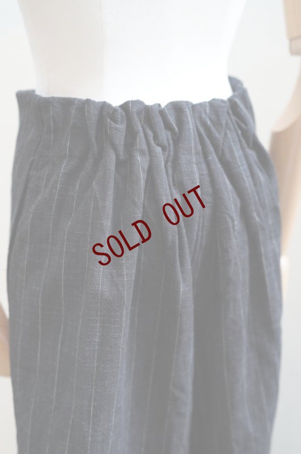 画像9: toogood　 THE PRINTER CULOTTE FELTED CRUMPLED PINSTRIPE SKIRT　 col.FLINT