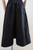 画像11: toogood　 THE PRINTER CULOTTE FELTED CRUMPLED PINSTRIPE SKIRT　 col.FLINT (11)