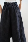 画像8: toogood　 THE PRINTER CULOTTE FELTED CRUMPLED PINSTRIPE SKIRT　 col.FLINT (8)