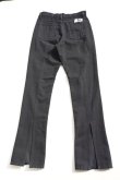 画像3: BOWTE　 DENIM SLIM SLIT PANTS　 col.BLACK (3)