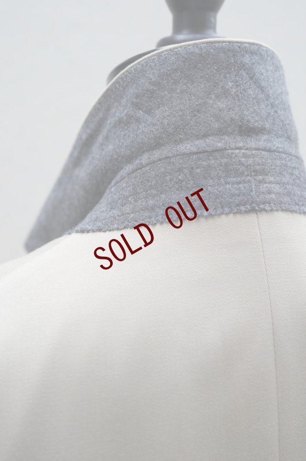 画像4: TENNE HANDCRAFTED MODERN  NO COLLAR KNIT JACKET  col.BEIGE