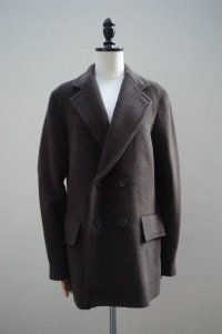  AURALEE　 BRUSHED SURI ALPACA MOHAIR JAQUARD JACKET　 col.DARK BROWN