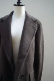 画像4:  AURALEE　 BRUSHED SURI ALPACA MOHAIR JAQUARD JACKET　 col.DARK BROWN (4)