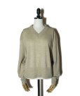 画像1:  AURALEE　<br />SUPER FINE CASHMERE SILK V-NECK P/O　<br />col.TOP BEIGE (1)