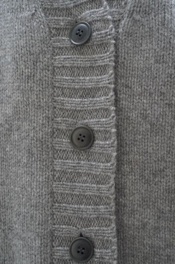 画像3: eleven 2nd   Yak Chunky V-neck Cardigan  col.Grey